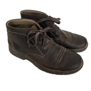 Clarks Brown Leather Boots Sz 9.5